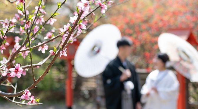 【新緑でのフォトウェディング】　　　　　　どの季節でも素敵な景色と共に撮影を行えます！！